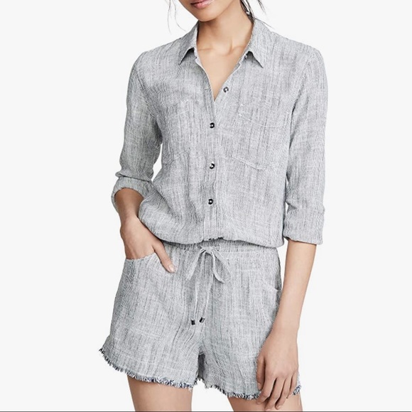 NWT SPLENDID Railroad Stripe Romper - Picture 11 of 12